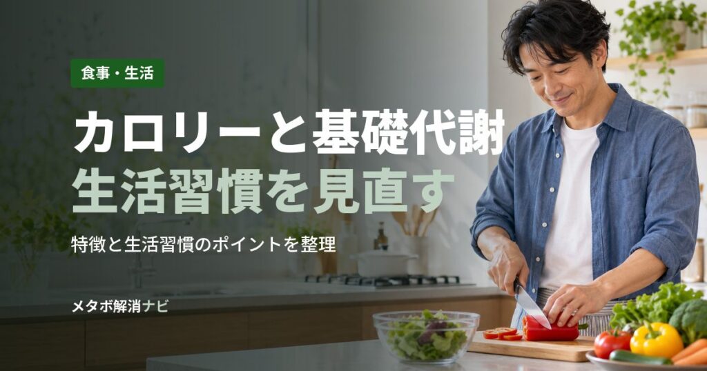 カロリーと基礎代謝生活習慣を見直す