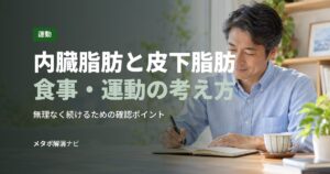 内臓脂肪と皮下脂肪食事・運動の考え方
